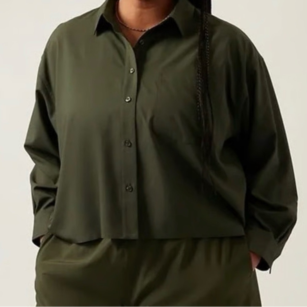 Athleta Dark Green Shirt